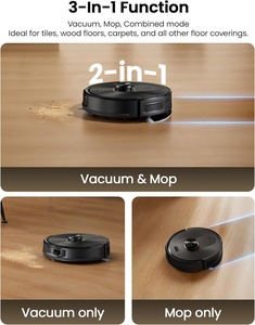 Base de autovaciado al por mayor para robot aspirador y fregador Q20 Plus, succión de 10000Pa, 200 minutos de autonomía, navegación Lidar, motor sin escobillas - Product Image 5