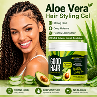 Crème coiffante professionnelle SILU, gel à l'aloe vera, anti-frisottis, pâte coiffante, fabricant OEM