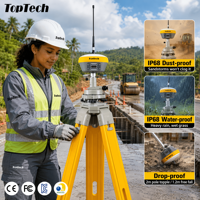 Récepteur GNSS RTK Toptech TK800 Super Base Rover 5W Radio UHF Portée 25km 4G/WiFi Multi-constellation CORS Étanche IP68 pour Levés Topographiques