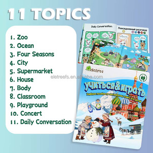 Libros Interactivos <span class=keywords><strong>en</strong></span> Ruso e Inglés para Niños, Juguete Educativo Inteligente, Máquina de Aprendizaje del <span class=keywords><strong>Alfabeto</strong></span> para Niños - Product Image 5