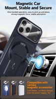 Coque pour iPhone avec support magnétique invisible pour iPhone 18 Pro Max, protection intégrale anti-rayures, toucher agréable, antichoc, avec béquille