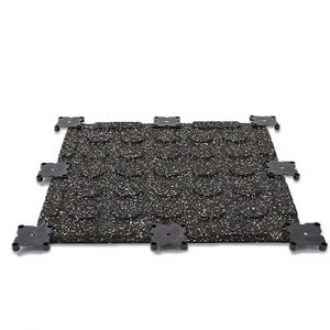 Tapetes de Gimnasio Encastrables de Plástico Compuesto Negro de 20 mm, Suaves, Impermeables y Ecológicos para Interiores - Product Image 2