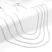 Collier en forme de serpent carré en acier inoxydable PVD, 0.9x50cm, accessoires de mode de haute qualité, collier en chaîne