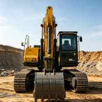Ekskavator Berat 56 Ton Struktur Kokoh 300kW Tenaga Diesel Impor untuk Konstruksi Bangunan Infrastruktur