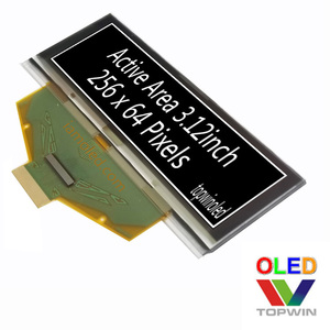 Topwin 3.12'' 3.12inch 3.2 inch I2C 4-wire SPI parallel interface 30 pin 256x64 <strong>dots</strong> yellow oled screen <strong>display</strong> UG-5664ASYEF07 - Product Image 3