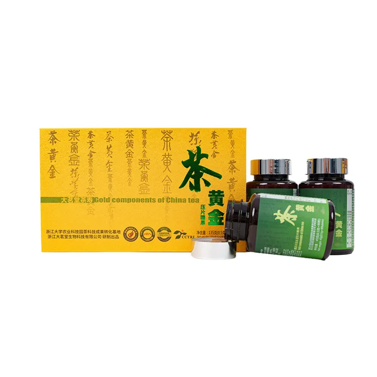 Green Tea Extract Pressed Tablet Candy for Boosting Metabolism Supporting Liver Health Promoting Cardiovascular Wellness