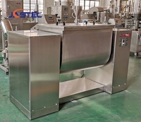 Mélangeur horizontal industriel pour aliments et produits chimiques, avec ruban et compartiment à pâte, pour poudres, supporté par l'usine