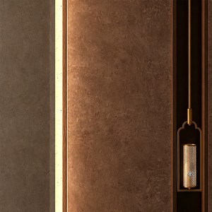 Panel Decorativo de Piedra Translúcida de 2820x1220 mm, Diseño Interior Minimalista, Líneas Limpias, Brillo Retroiluminado Sutil, Estética Moderna - Product Image 1