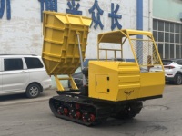 Dumper à chenilles CVT de 3 tonnes, transporteur tout-terrain à chenilles en caoutchouc pour l'agriculture et la construction