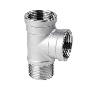304 316 thép không gỉ ba cách Ống phù hợp với nội bộ bên ngoài chủ đề ba cổng kết nối cho công nghiệp hệ thống ống nước - Product Image 2