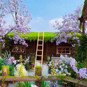 Plantes artificielles vertes mousse simulée et mousse verte bonsaï style fil micro paysage décoration mousse flocage - Product Image 4