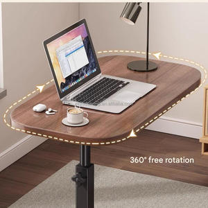 Moderno colore noce C a forma di <span class=keywords><strong>tavolino</strong></span> con 360 ° girevole e regolabile in altezza <span class=keywords><strong>per</strong></span> comodino che allatta divano o <span class=keywords><strong>vasca</strong></span> da bagno - Product Image 5