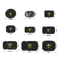 Plateau de Roulage Portable en Métal Personnalisé, Format Mini 5*3 Pouces (130x80mm), en Fer Blanc, pour Rangement de Papier à Rouler