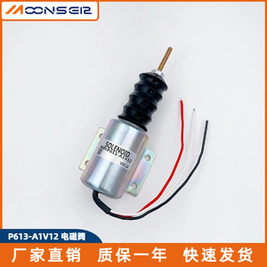 Vanne solénoïde Moons P613-A1V12 24V pour coupure de carburant et arrêt du moteur diesel - Product Image 4