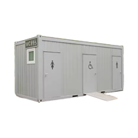 Toilettes mobiles préfabriquées en acier écologiques et modernes à bas prix, marque YONGHONG, pour appartements et écoles