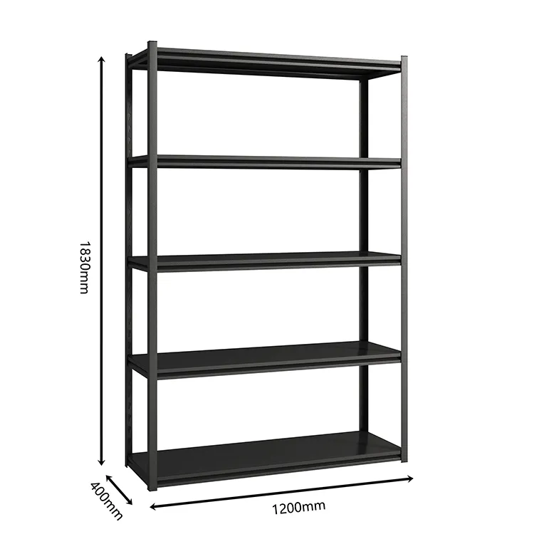 Ajustável Heavy Duty Boltless Loja Home Garagem Armazém Industrial Metal Frame 4 5 Camada De Folha de Canto Prateleira de Armazenamento De Rack