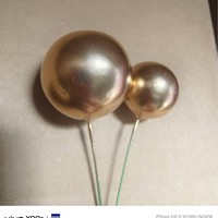 Lot de 20 boules métalliques dorées et argentées pour décoration de gâteaux, inserts de gâteaux d'anniversaire de célébrités sur Internet