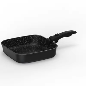 Boreine nhà máy bán buôn vuông Frying Pan đá cẩm thạch không dính lớp phủ nấu ăn <span class=keywords><strong>Cookware</strong></span> <span class=keywords><strong>Set</strong></span> với có thể tháo rời xử lý Silicone - Product Image 4