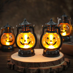 Lámpara LED de Calabaza con Diseño de Drácula para Decoración de Halloween y Acción de Gracias, Linterna de Calabaza para Decoración Festiva - Product Image 1