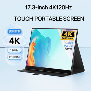 Moniteur <span class=keywords><strong>portable</strong></span> 4K IPS de 17,3 pouces, taux de rafraîchissement élevé 120 Hz, écran tactile, interface DP <span class=keywords><strong>HDMI</strong></span>, écran secondaire étendu pour ordinateur <span class=keywords><strong>portable</strong></span> - Product Image 2