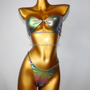 S623 Conjunto <span class=keywords><strong>de</strong></span> <span class=keywords><strong>Bikini</strong></span> <span class=keywords><strong>de</strong></span> dos piezas Tie Dye Impresión Traje <span class=keywords><strong>de</strong></span> baño Diseñador Traje <span class=keywords><strong>de</strong></span> baño brasileño <span class=keywords><strong>Tela</strong></span> reflectante iridiscente Ropa <span class=keywords><strong>de</strong></span> playa - Product Image 2