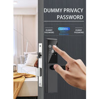 Serrure de porte intelligente TTLock en alliage d'aluminium, déverrouillage à distance par Wifi, sans clé, mot de passe numérique, carte RFID, serrure de porte biométrique à empreintes digitales