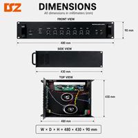 Amplificateur de puissance audio intégré DSZ DS-80I 70V/100V à tension constante 60W pour systèmes de sonorisation et de karaoké