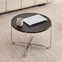 Table basse moderne en MDF, table centrale ronde, multicolores, prix bas, directement de l'usine