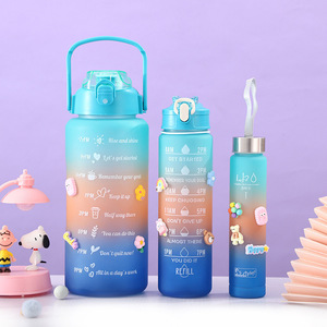 Botella Clásica Shaker, Perfecta para Batidos de Proteínas y Bebidas Pre-Entrenamiento, para Maratón, Caminatas, Ciclismo, Senderismo, Esquí, Juego de Botellas de Agua - Product Image 3