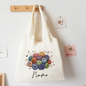 <span class=keywords><strong>Sac</strong></span> fourre-tout en <span class=keywords><strong>crochet</strong></span> floral personnalisé, style Harajuku, <span class=keywords><strong>sac</strong></span> à main de voyage, cadeau pour maman, grand-mère - Product Image 2