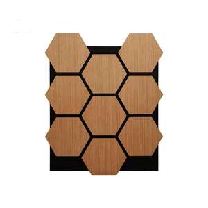 Commercio all'ingrosso di alta qualità decorativo <span class=keywords><strong>fai</strong></span> <span class=keywords><strong>da</strong></span> <span class=keywords><strong>te</strong></span> pannello acustico MDF pannelli acustici in legno poliestere 3D parete di legno doghe - Product Image 5