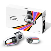 Caméra sportive et d'action Inst360 Go 3S 4K 10m étanche, édition limitée pour les joueurs rétro, avec capteur CMOS et mémoire intégrée de 128 Go