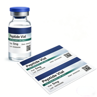 Étiquette personnalisée écologique pour flacon de peptide en vinyle 3 ml