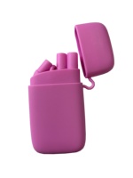 Ensemble de pailles en silicone de qualité alimentaire personnalisées, réutilisables, extensibles, pliables, avec étui portable, pailles à boire en silicone pliables