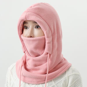 Masker Bersepeda Musim Dingin Tahan Angin Tahan Dingin Musim Gugur Hangat Wajah Penuh Uniseks Dua-dalam-satu Sepeda Listrik Pelindung Telinga Bulu Polar - Product Image 2