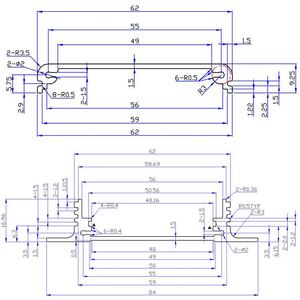 EBM <b>Metal</b> Electronics Control <b>Box</b> Case Custom Powder Coated Extruded Aluminum Alloy Split Flange Switch <b>Box</b> IP54 Silver Model - Product Image 4