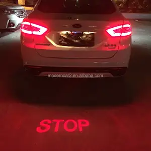 Araba oto LED lazer sis lambası motosiklet kuyruk lambası STOP anti-çarpışma arka lambası fren fren uyarı lambaları araba sis işık