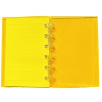 Carnet en acrylique couleur unie translucide, best-seller TikTok transfrontalier, bloc-notes A7/A5 exquis à feuilles mobiles avec fermeture à pression, créatif