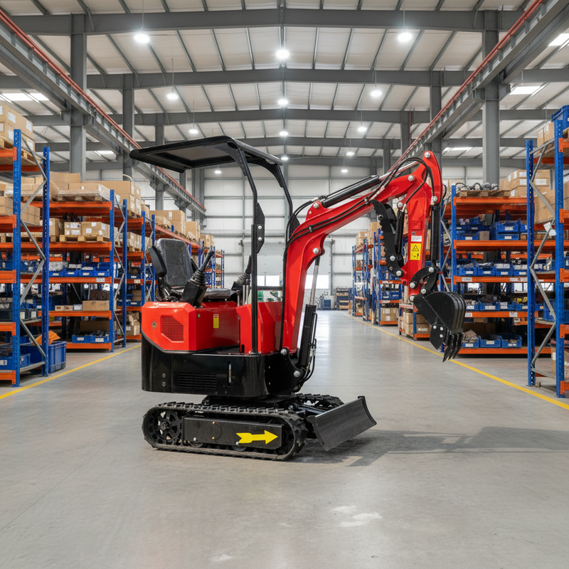 Hightop Hydraulic Mini Crawler Excavator Farm
