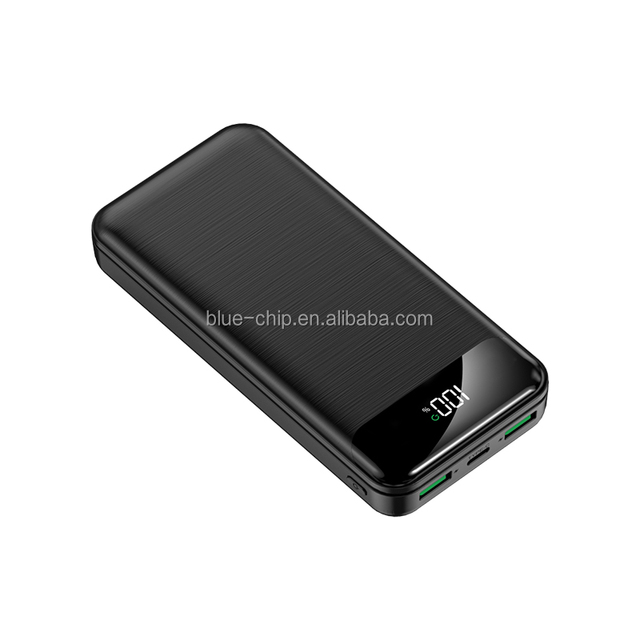 High Quality Promotional High Capacity 22.5W Super Fast Charging 20000mAh Waterproof Ultra Slim LED Display Accept Power Bank