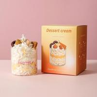 12 Gläser Sojawachs Aromatherapie-Kerzen Niedliche Handgemachte Sahnetorte Eiscreme-Form Valentinstag Geburtstagsgeschenk für Zuhause