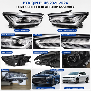 BYD Qin PLUS Accessories LED Headlight Assembly Front Replacement <strong>Car</strong> Lamp Auto Parts for <strong>Repair</strong> Wholesale - Product Image 3