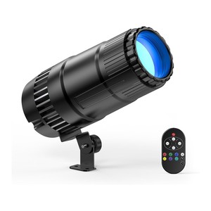 PKnight - Foco LED Pinspot de 20 W, IP65, DMX512/FB4, Activación por Sonido, Aleación de Aluminio, <span class=keywords><strong>Luz</strong></span> Blanca Cálida, para Escenarios y Eventos de Boda - Product Image 1
