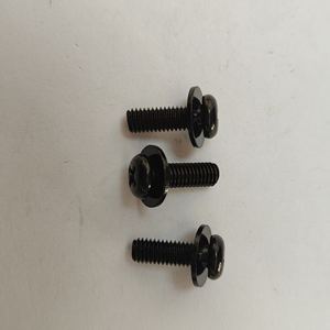 Boulon à tête cylindrique encastré en acier au carbone zingué noir M5 avec rondelle - Product Image 3