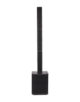 Enceinte colonne DJ compacte entièrement en plastique avec modes DSP multiples, idéale pour les salles de culte, les banquets et les événements en direct sur site