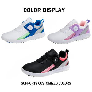 Zapatos de Golf con Hebilla Giratoria de Talla Grande para Parejas, Zapatos Deportivos Casuales Unisex Antideslizantes e Impermeables para Entrenamiento al Aire Libre - Product Image 2