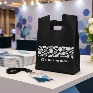 Sacs de courses réutilisables en tissu non tissé, durables et de qualité supérieure, avec logo personnalisé, impression par sublimation, vente en gros, poignées renforcées très résistantes - Product Image 5