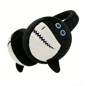 Orejeras de tiburón personalizadas, orejeras de peluche para niños, orejeras cálidas de invierno, calentadores de orejas de tiburón de dibujos animados, orejeras de peluche de animales - Product Image 4