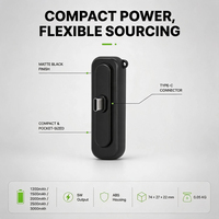 Chargeur de téléphone jetable 1200 mAh à usage unique Banque d'alimentation d'urgence Banco De Energia Portatil Mini Banque d'alimentation jetable