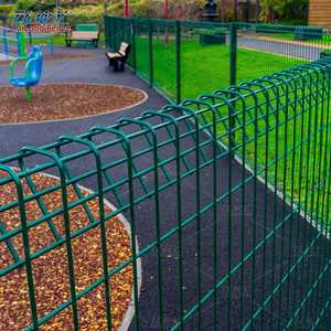 Malla de Alambre Soldada TLWY Verde/Gris Recubierta de PVC, Panel de Malla Triangular en Rollo, Cerca para Jardines y Edificios, Cerca de Hierro de 6 pies y 8 pies - Product Image 1